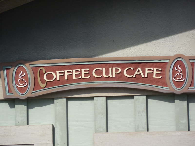 Storefront Sign of Coffee Cup Cafe by BlackFire Signs in Atlanta