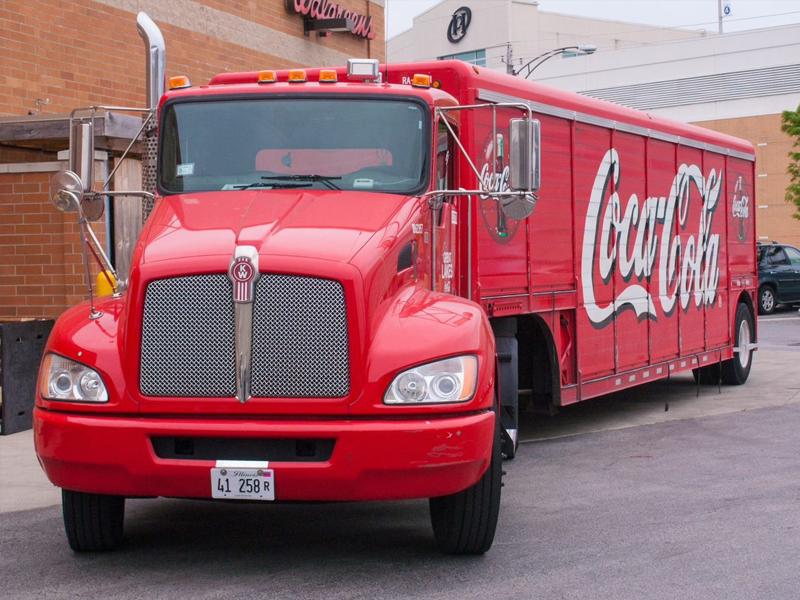 Coca cola full vinyl truck wrap in Atlanta