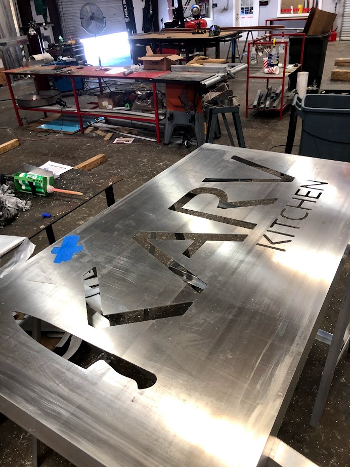 Custom Metal Channel Letter Making by Blackfire Signs