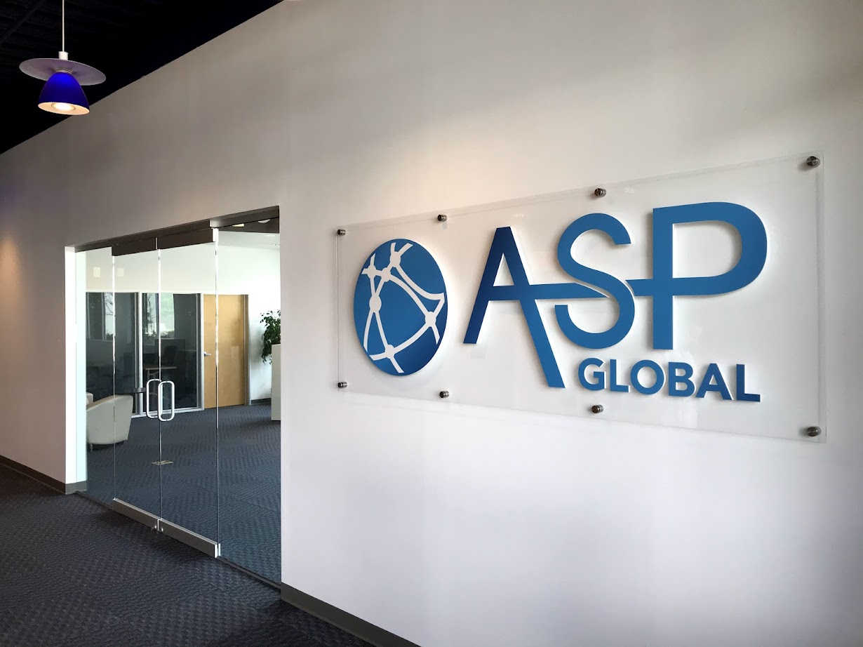 ASP Lobby Signage for Business by Blackfire Signs in Atlanta, GA
