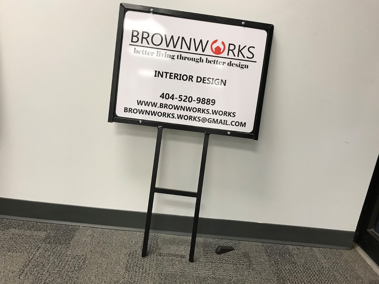 Brown works Post and Panel Signage for Business by Blackfire Signs